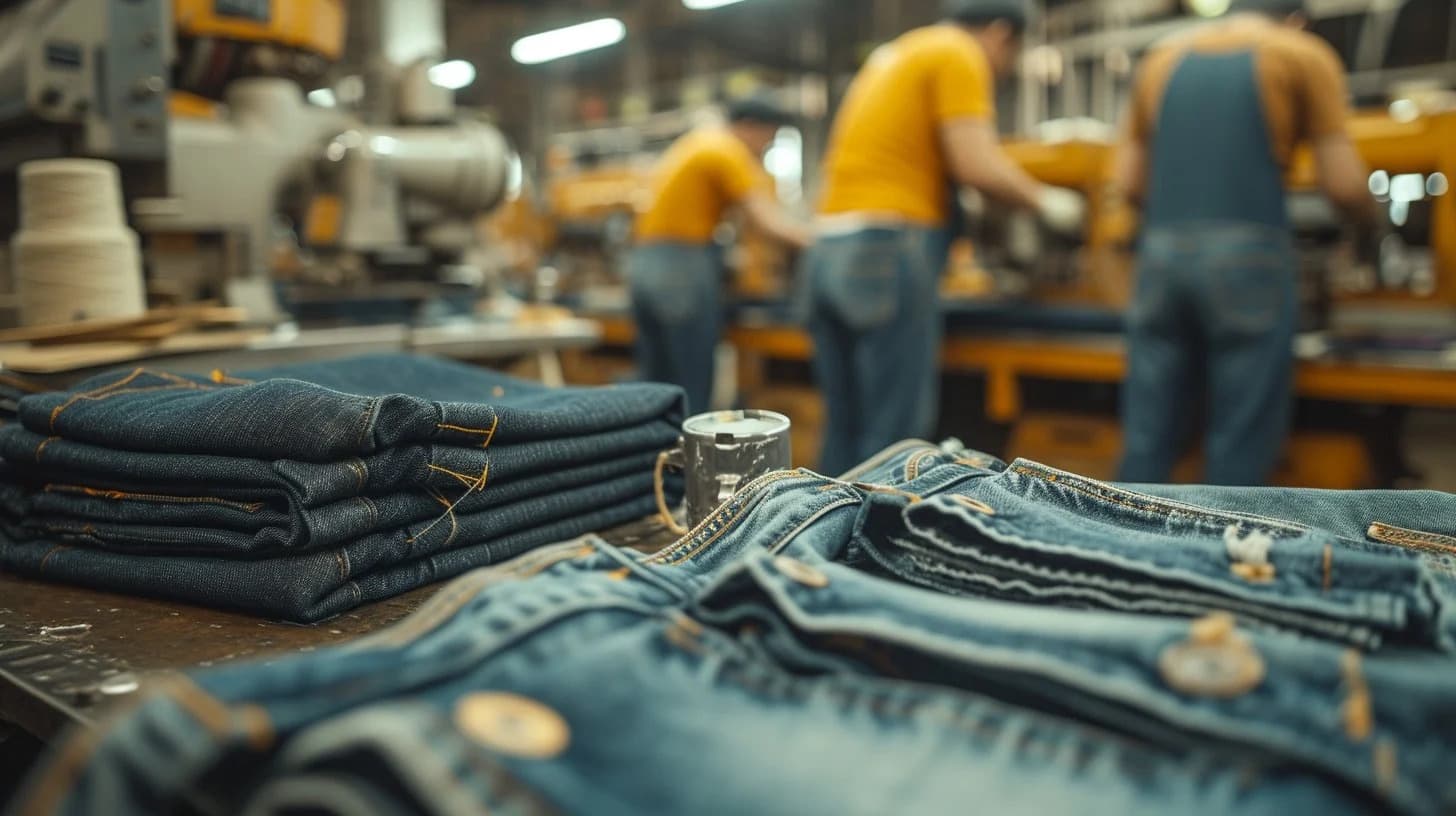 Denim garment production and finishing